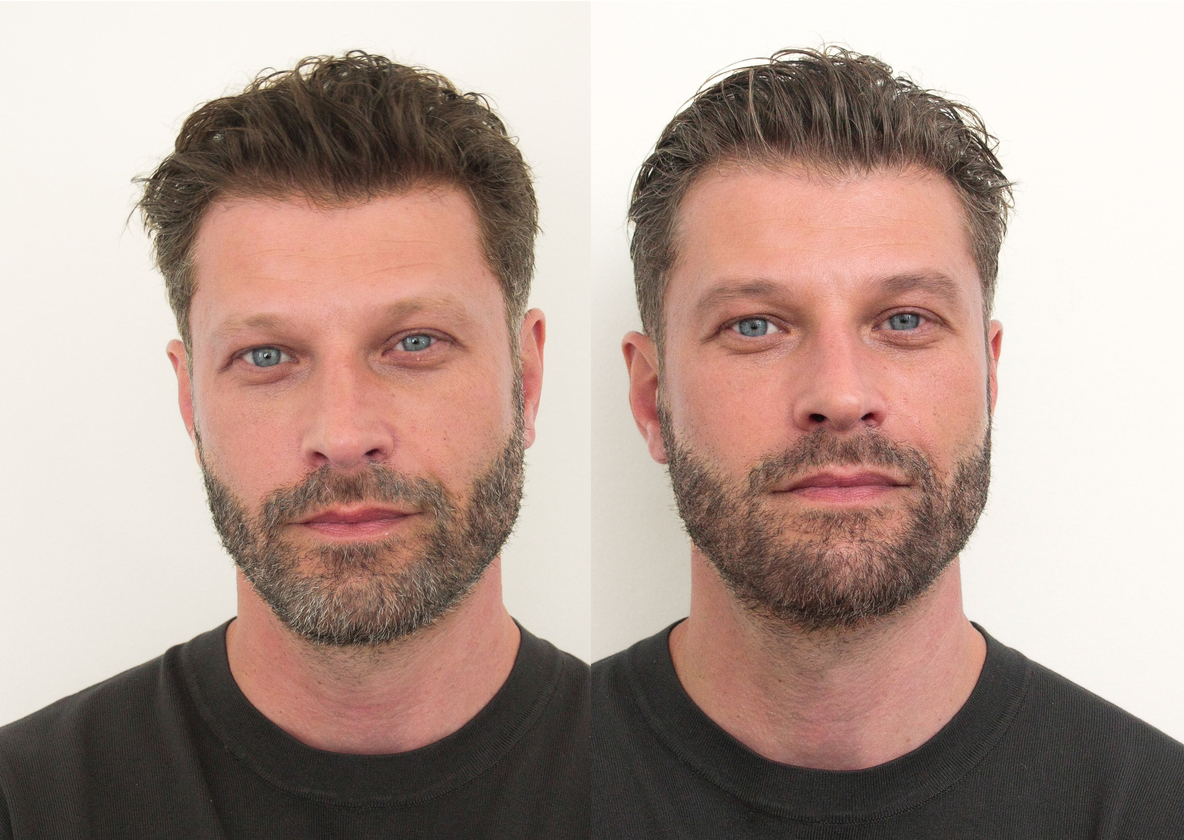 mascara cubre canas para la barba, bigote y cejas para hombre, goals for him, cosmetica masculina